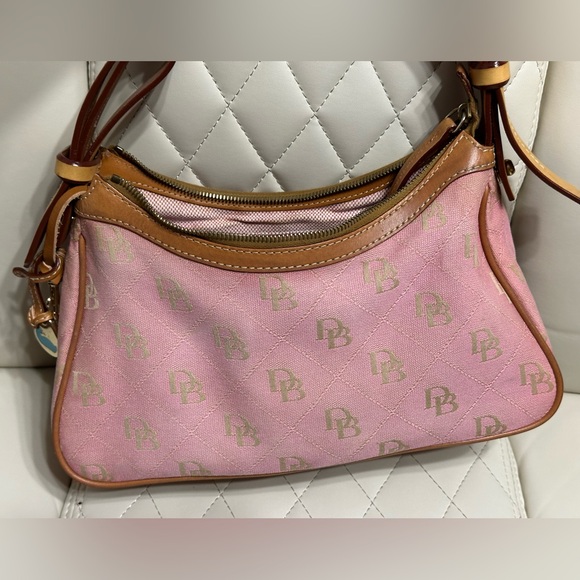 Dooney & Bourke vintage pink monogram shoulder bag Y2K rare vintage bag - Picture 15 of 16